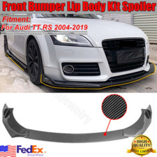 Front Bumper Lip Spoiler Splitters  Carbon Fiber Look Sedan Universal Fitment picture