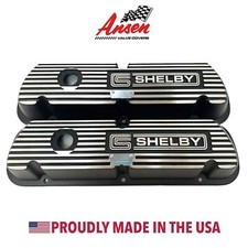 CS SHELBY Cobra GT350 Mustang Black Valve Covers, Ford 289, 302 Valve Covers   picture