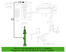 NEW Genuine Lexus Shock Absorber FR LH Part #48520-80572 picture