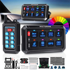 6/8/12 Gang RGB Switch Panel 12v Wireless Remote LED Light Circuit Relay System picture