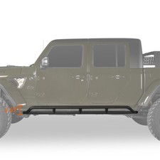 Fit 2020-2026 Jeep Gladiator JT Body Side Armor Tube Slider Rocker Guard Protect picture