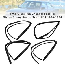 4PCS Glass Run Channel Seal For Nissan Sunny Sentra Tsuru B13 1990-1994 picture