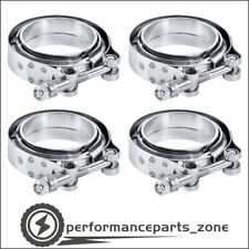 2.5'' Inch 304 Stainless Steel Exhaust V-Band Clamp with Male Female Flanges 4X picture