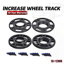 10+12mm 4Pcs Hub Centric Wheel Spacers 5x112 CB66.6 Mercedes-Benz GLE GLS BONOSS picture
