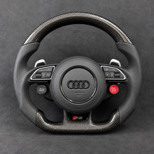 Audi rs carbon fiber steering wheel picture