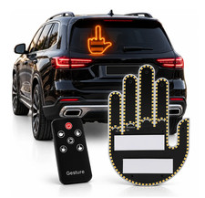Middle Finger Hand Gesture LED Light with Remote Car Window Sign Hand Light picture