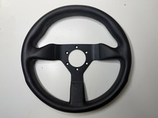MOMO Monte Carlo 300mm Steering Wheel Vintage 2000 Matte Black Leather picture