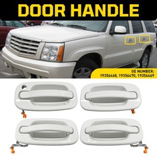 4x Exterior Olympic White Painted Door Handles For 00-06 Chevy Tahoe GMC Yukon picture