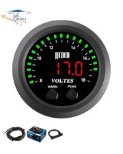 52mm Digital LED Voltmeter Gauge 8‑18V DC Voltage Meter Kit with Bracket picture