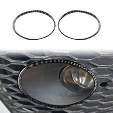 Real Carbon Fiber Fog Lamp Decoration Trim For Seat Leon 05-12 picture