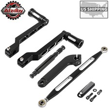 Shifter Lever Shaft+Shift Rod+Heel Toe Gear Shifter Kit for Harley Touring 84-16 picture