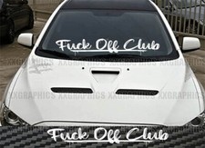 FCK OFF CLUB Windshield Decal Sticker JDM USDM Euro KDM Car Truck Race picture