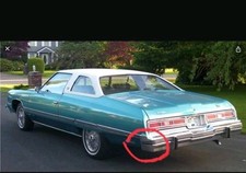 1974 1975 1976 Chevrolet Impala Rear Side Bumper Fillers Pair Original Oem. W15A picture