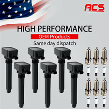6X OEM Ignition Coil & 6X Iridium Spark Plugs For Chrysler Jeep Dodge Ram UF648 picture