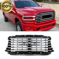 Chrome Front Bumper Upper Grille For 2019-2024 RAM 2500 3500 Longhorn 68445621AA picture