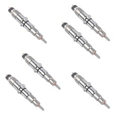 6 Piece Fuel Injectors For Komatsu PC200-8 Cummins QSB6.7 QSL8.9 Engine Diesel picture