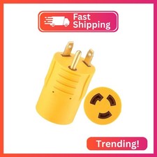 Kanayu NEMA TT-30P to L5-30R 30 Amp Plug Adapter 3 Prong RV Plug picture