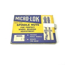 VINTAGE MICRO-LOK FRONT WHEEL SPINDLE NUTS WHEEL BEARING ADJUSTMENT MODEL #L-10 picture