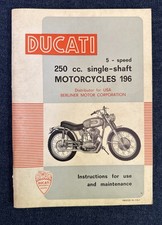 1968 Ducati 250 350 Scrambler Single Shaft Manual Operator Supplement 5 Speed picture