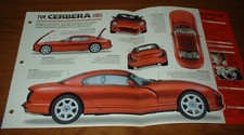 1998 TVR CERBERA ORIGINAL IMP BROCHURE 98 SPECS INFO PHOTO PAMPHLET picture