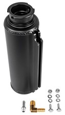 JEGS Round Recirculating/Overflow Catch Can with Filler Neck [Black Anodized picture