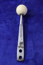 White 4 Speed Hurst Shaft Gear Shift Knob Hot Rod Handle Chevy Ford Mopar GM picture