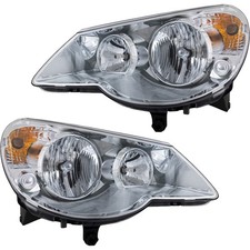 Headlight Assembly Set For 2007-2010 Chrysler Sebring Left and Right With Bulb picture