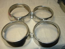 Set Of 1961 61  Ford Galaxie Headlight Trim Ring Bezels picture