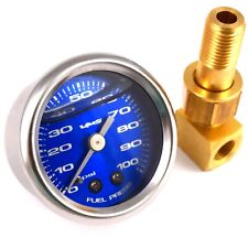 VMS Racing Blue Fuel Pressure Gauge 0-100 PSI For Honda Acura picture