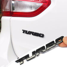 Black 3D TURBO Badge Word Letter Sport Sticker Metal Emblem Car Styling Logo picture