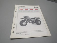 1985 HONDA ATC250ES BIG RED GENUINE DEALER SET UP INSTRUCTIONS 38 PAGES picture