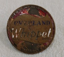 Rare 1926-1928 Overland Whippet Willys Ohio Car Radiator Automotive Emblem Badge picture