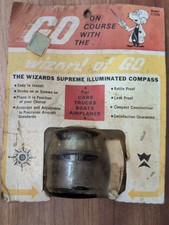 Vintage Wizard Supreme Illuminated Compass Model C1375 New in Package C 1375 picture