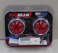 Harley Davidson LED Red Lens Rear PROBEAM Bullet Bezel Turn Signal Insert B-4521 picture