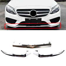 For Mercedes-Benz W205 AMG 2015-2018 Front Bumper Lip Lower Molding Trim Chrome picture