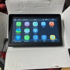 Hikity 7 Inch Apple Carplay Wireless Portable Car Touch Screen Bluetooth & Cam picture