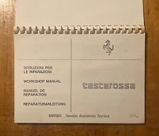 Ferrari Testarossa Service Training Manual | Workshop Manual | F.N.A Original picture