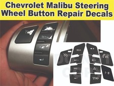 Corvette C6 Malibu Pontiac G6 Steering Wheel Button Repair Decals Stickers picture