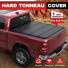 5.7FT/ 5.8FT 4-Fold Hard Tonneau Cover For 2017-2023 Nissan Titan 5.6L Truck Bed picture