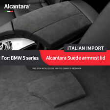 For BMW 5 Series E60 2004-2010 Car Center Armrest Box Cover Trim Alcantara Suede picture