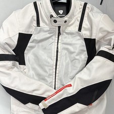 REV'IT Tornado Mesh Motorcycle Jacket Silver Black CE Level 1 Size Large picture