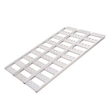 Aluminum Tri-Fold Ramp Heavy-Duty Truck Bed ATV Motorcycle Bike Loading Ramp picture