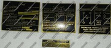 Brand New Rare Brass Acid Etching For Ford MB GPW Dash Data Plate Set picture