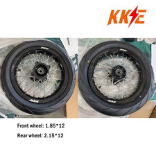 KKE 1.85*12 & 2.15*12 E-moto Wheels Tires Set Fit Rawrr Mantis R 2025-2026 Black picture