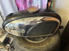 Vintage YAMAHA YCS1 1968 Twin Bonanza 180cc OEM Fuel Gas Tank w Pads And Chrome picture