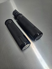 HARLEY DAVIDSON CVO SWITCHBACK BLACK ANODIZED BILLET HAND GRIPS 23-26 TOURING picture