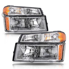 For 2004-2012 Chevy Colorado /GMC Canyon Chrome Headlight w/Parking Corner Lamps picture