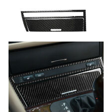 2X  Carbon Fiber Center Console Dash Storage Ashtray Trim Sticker For BMW E46 picture