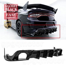 For Dodge Charger GT Scat 2015-2023 CMST Style Gloss Black Rear Bumper Diffusers picture