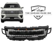 For 18-21 Ford Expedition Front Grille Gloss Black Raptor Style picture